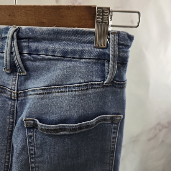 Good American Jeans Womens 2 26 Light Wash Denim High Rise Crop Ankle Skinny - Picture 10 of 11